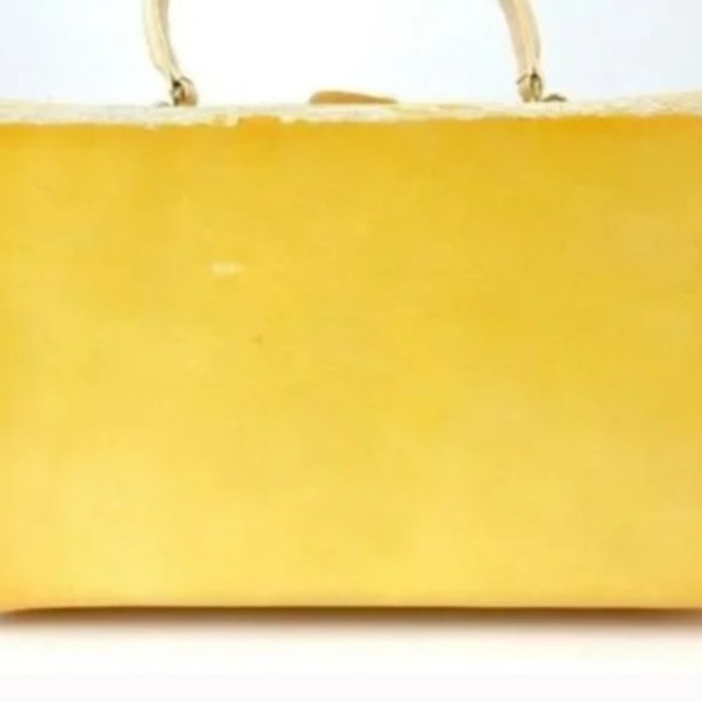 Fendi business type bag very rare suitcase yellow - Picture 4 of 6